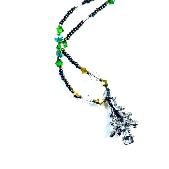 Handmade Oh Christmas Tree Statement Necklace - Picture 9 of 11